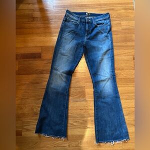 MOTHER Flare Jeans in Deep Blue